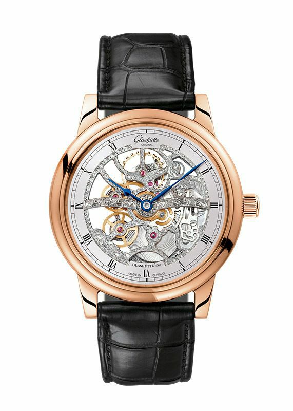 GLASHUTTE ORIGINAL Senator Manual Winding Skeletonized Edition グラスヒュッテ・オリジナル セネタ・マニュアル・ワインディング・スケルトン 1-49-18-01-05-30