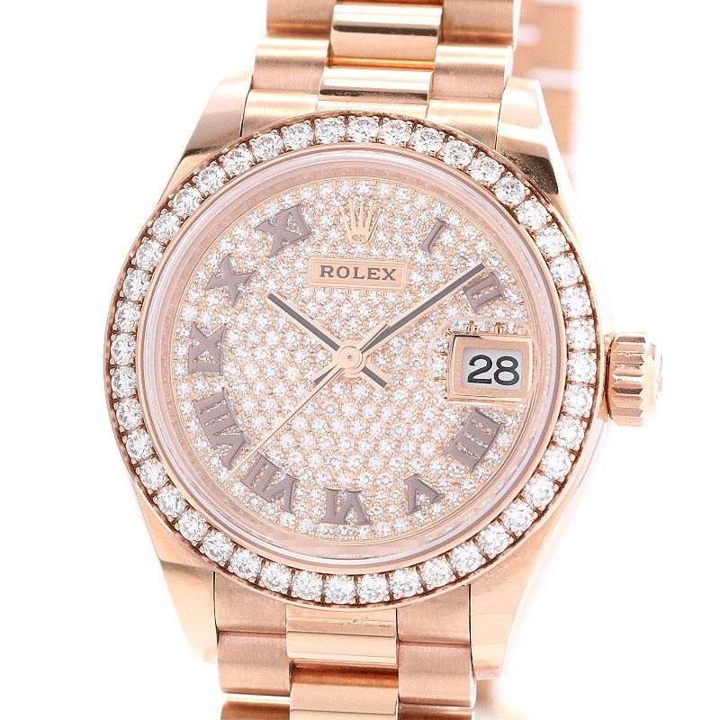 中古】ROLEX OYSTER PERPETUAL LADY DATEJUST WATCH 28 ロレックス