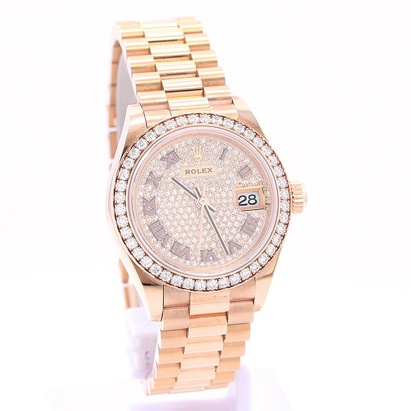 中古】ROLEX OYSTER PERPETUAL LADY DATEJUST WATCH 28 ロレックス