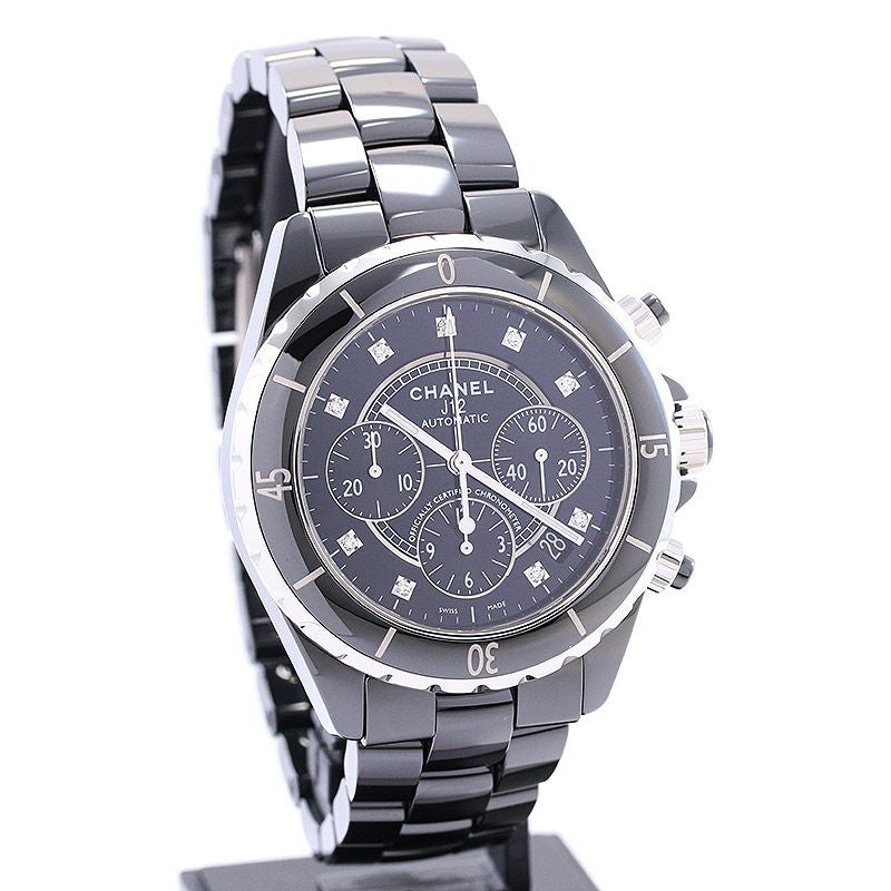 中古】CHANEL J12 CHRONOGRAPH BLACK CERAMIC シャネル J12 クロノ