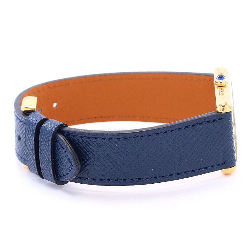 中古】CARTIER MUST TANK LARGE MODEL VERMEIL TRINITY DIAL