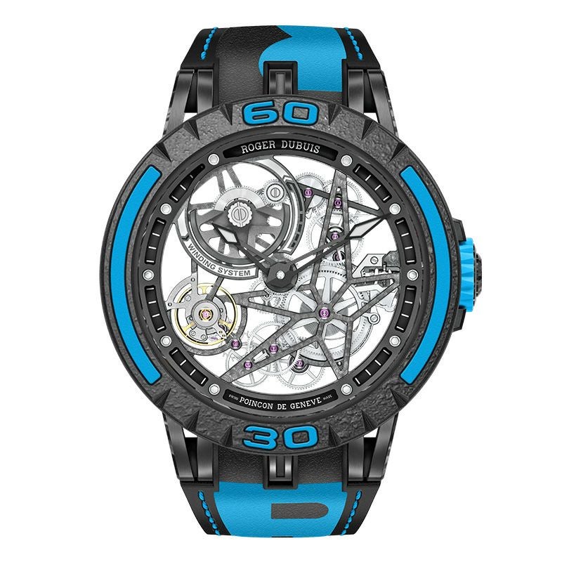 ROGER DUBUIS EXCALIBUR SPIDER PIRELLI BLACK DLC TITANIUM 45MM