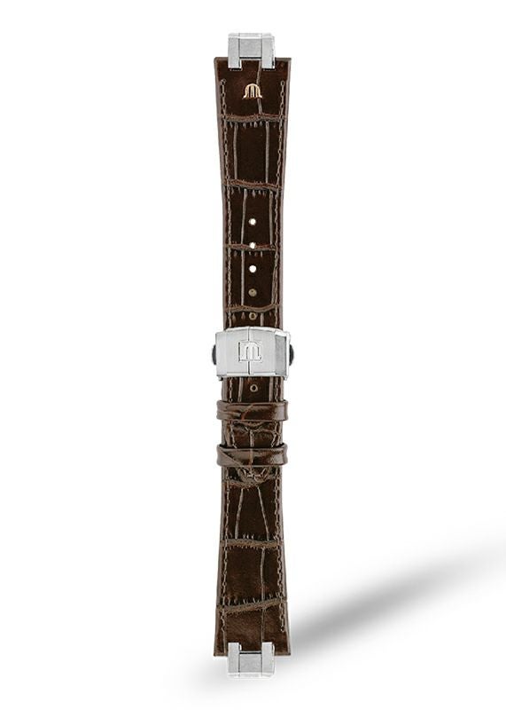 MAURICE LACROIX Brown Calf Leather Strap モーリス・ラクロア
