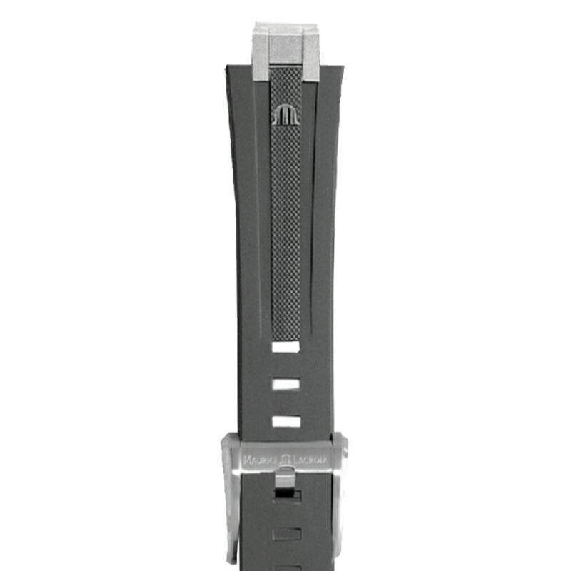 MAURICE LACROIX Gray Rubber Strap モーリス・ラクロア グレーラバー