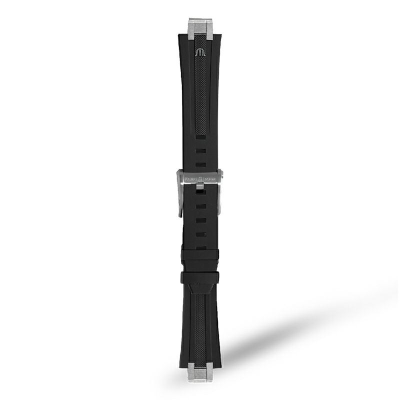 MAURICE LACROIX Black Rubber Strap モーリス・ラクロア ブラック