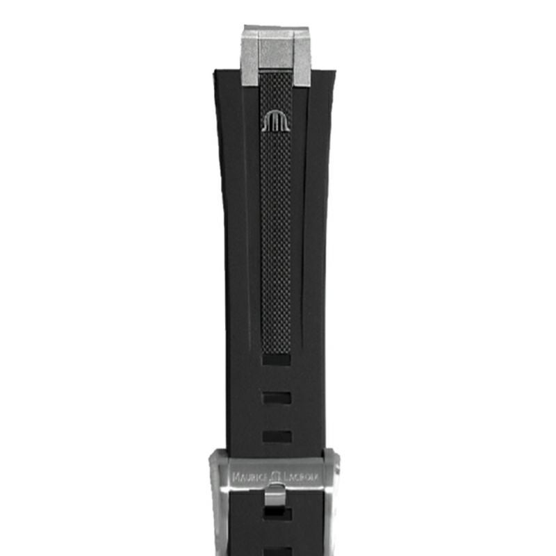 MAURICE LACROIX Black Rubber Strap モーリス・ラクロア ブラック