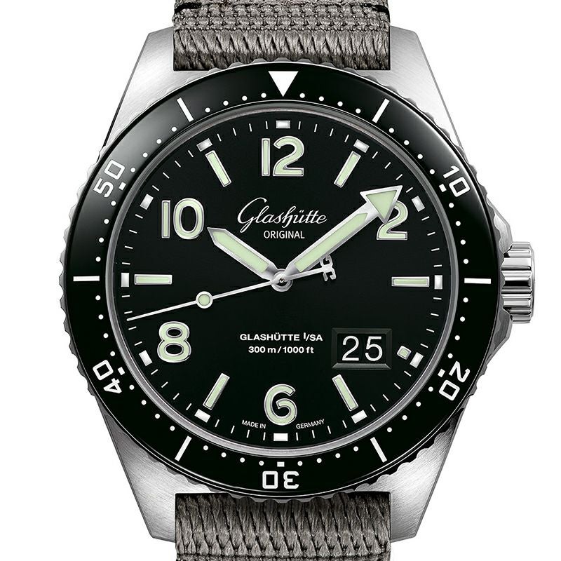 GLASHUTTE ORIGINAL SeaQ Panorama Date グラスヒュッテ・オリジナル シーキュー パノラマデイト 1-36-13-01-80-34