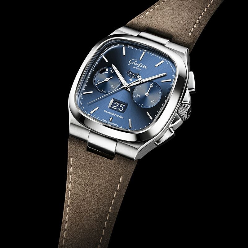 GLASHUTTE ORIGINAL Seventies Chronograph Panorama Date グラスヒュッテ・オリジナル セブンティーズ・クロノグラフ・パノラマデイト 1-37-02-08-02-62