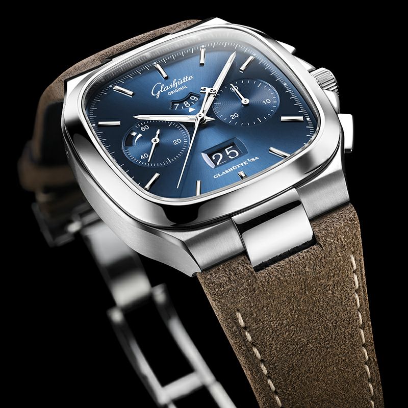 Glashütte Impression 日本語 グラスヒュッテ・オリジナル『セブンティーズ』。薄さよりも、独創的な