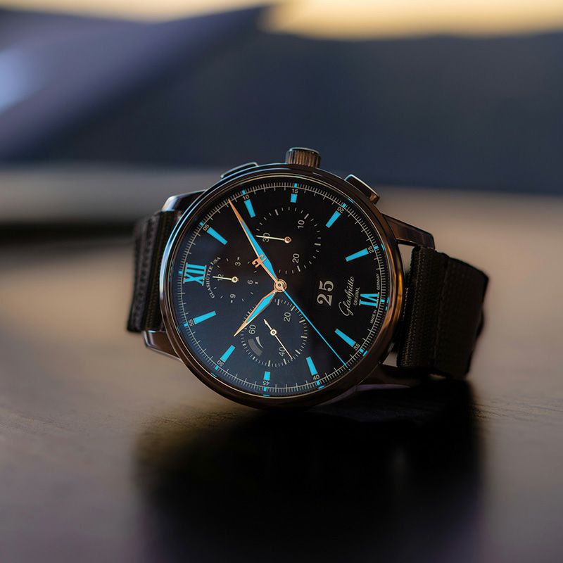 GLASHUTTE ORIGINAL Senator Chronograph Panorama Date グラス