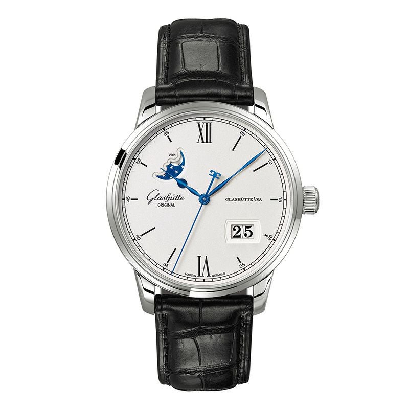 GLASHUTTE ORIGINAL Senator Excellence Panorama Date Moon Phase グラスヒュッテ・オリジナル セネタ・エクセレンス・パノラマデイト・ムーンフェイズ 1-36-04-01-02-61
