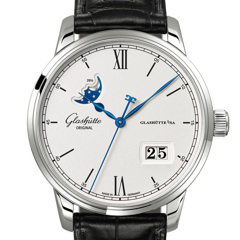 GLASHUTTE ORIGINAL Senator Excellence Panorama Date Moon Phase グラスヒュッテ・オリジナル セネタ・エクセレンス・パノラマデイト・ムーンフェイズ 1-36-04-01-02-61