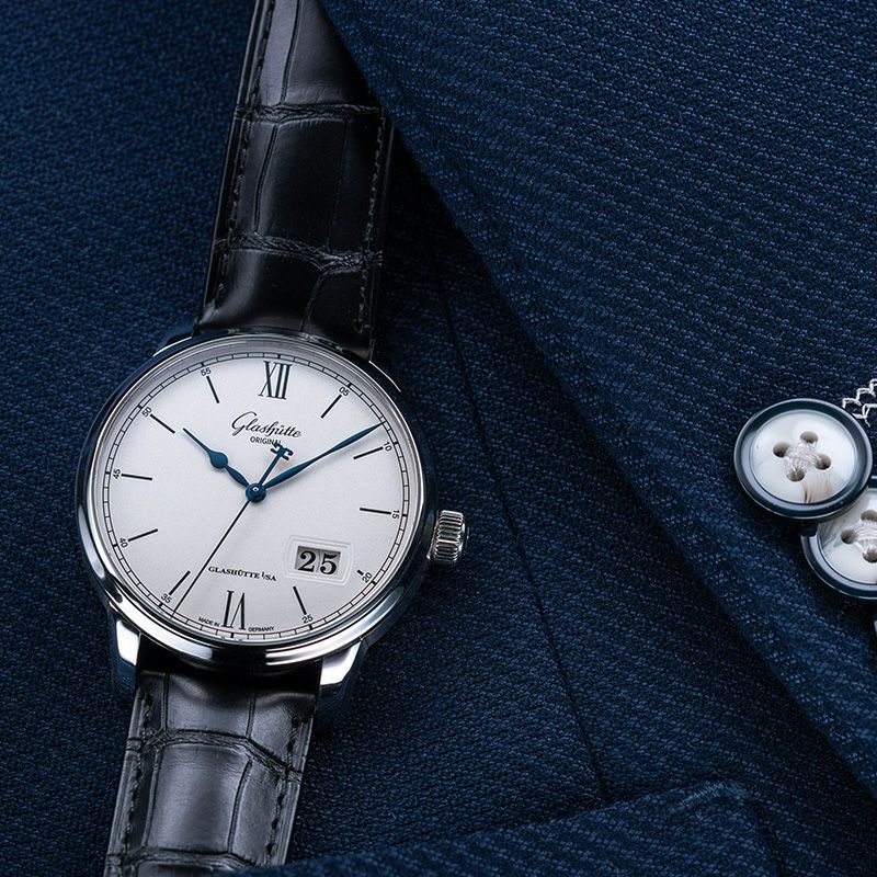GLASHUTTE ORIGINAL Senator Excellence Panorama Date グラスヒュッテ・オリジナル セネタ・エクセレンス・パノラマデイト 1-36-03-01-02-61