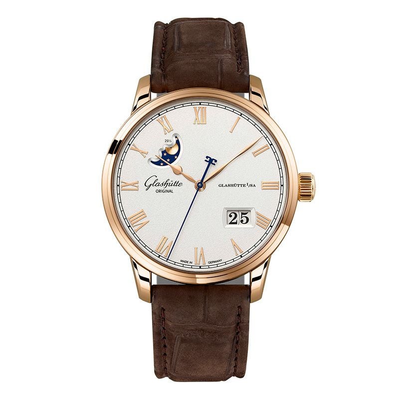 GLASHUTTE ORIGINAL Senator Excellence Panorama Date Moon Phase グラスヒュッテ・オリジナル セネタ・エクセレンス・パノラマデイト・ムーンフェイズ 1-36-24-02-05-62