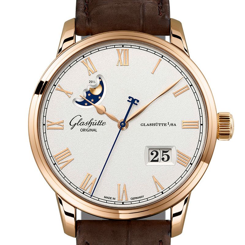 GLASHUTTE ORIGINAL Senator Excellence Panorama Date Moon Phase グラスヒュッテ・オリジナル セネタ・エクセレンス・パノラマデイト・ムーンフェイズ 1-36-24-02-05-62
