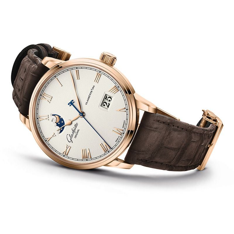 GLASHUTTE ORIGINAL Senator Excellence Panorama Date Moon Phase グラスヒュッテ・オリジナル セネタ・エクセレンス・パノラマデイト・ムーンフェイズ 1-36-24-02-05-62