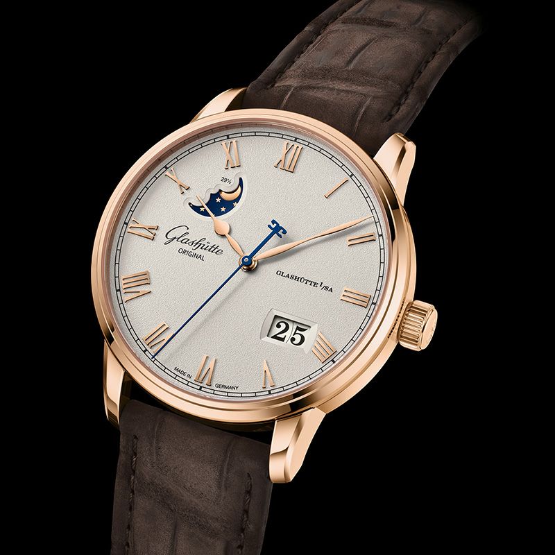 GLASHUTTE ORIGINAL Senator Excellence Panorama Date Moon Phase グラスヒュッテ・オリジナル セネタ・エクセレンス・パノラマデイト・ムーンフェイズ 1-36-24-02-05-62