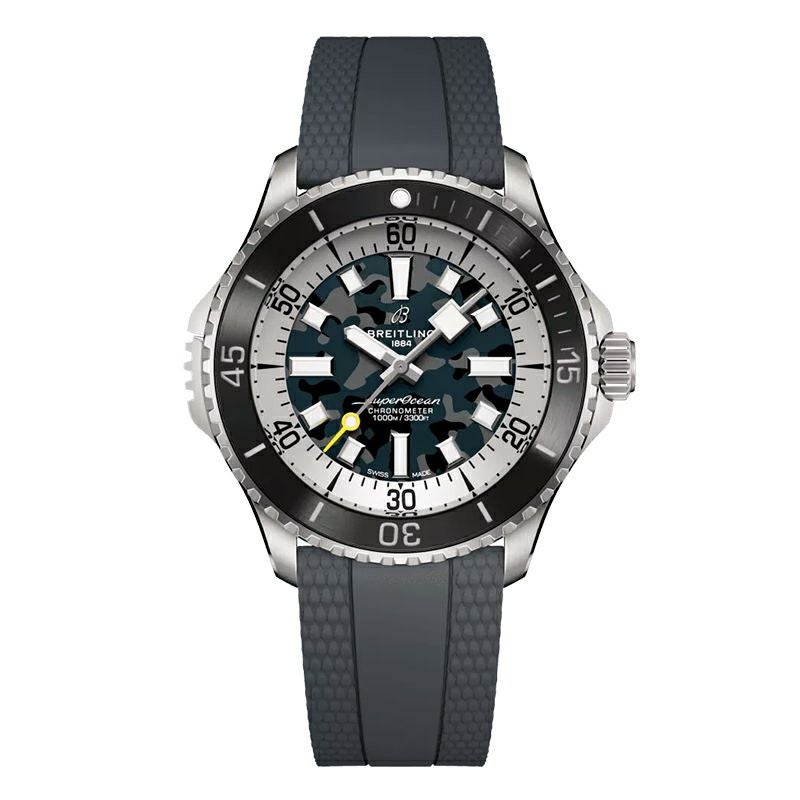 希少モデル★正規品本物★ブライトリングBREITLING★Superocean ChronographスーパーオーシャンM2000★ブルーダイヤル★46mm★付属品完備 BREITLING SUPEROCEAN AUTOMATIC 46 SUPER DIVER ブライトリング