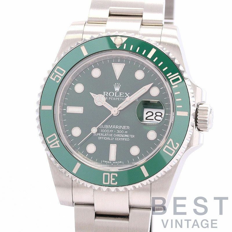中古】ROLEX GREEN SUBMARINER DATE ロレックス グリーン 