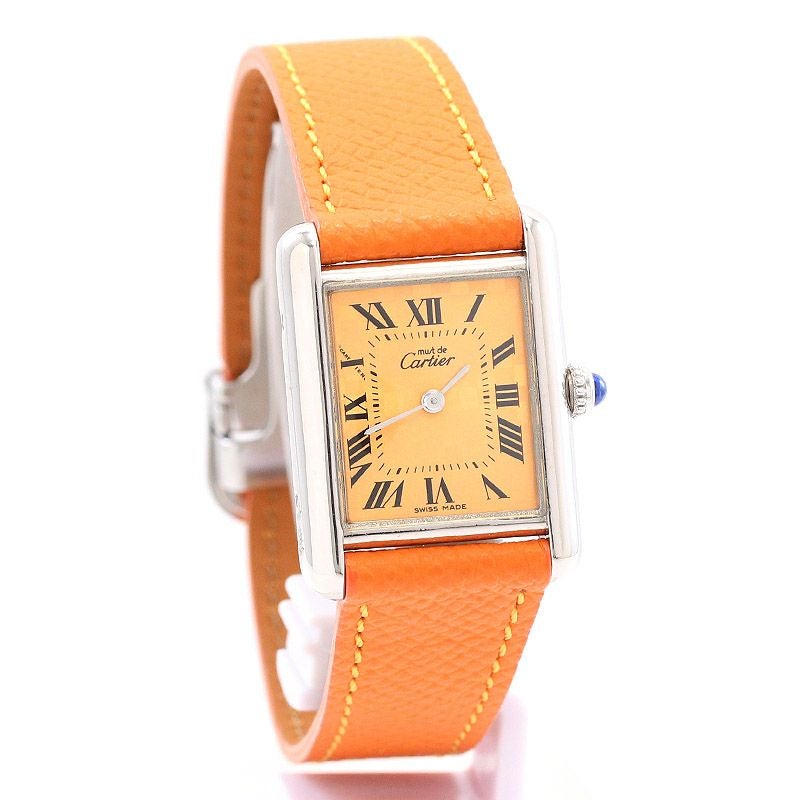 【中古】CARTIER MUST TANK SMALL MODEL 2003 CHRISTMAS LIMITED EDITION カルティエ マストタンク SM 2003年クリスマス限定 W1017654