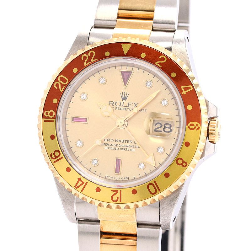 中古】ROLEX GMT-MASTER II ロレックス GMTマスターII 16713RG