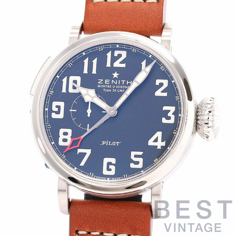 中古】ZENITH PILOT MONTRE D'AERONEF TYPE 20 GMT ゼニス パイロット