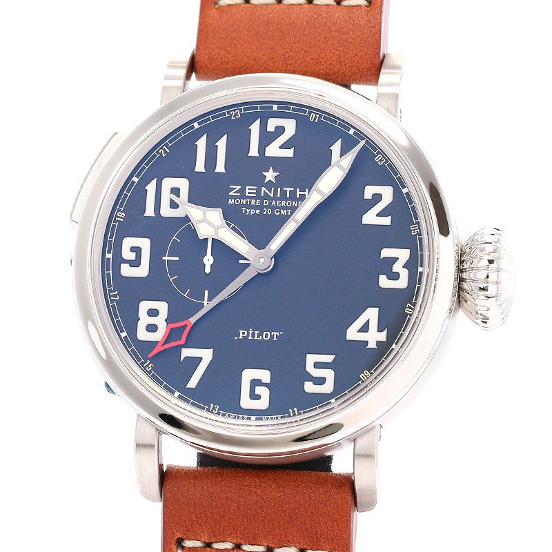 中古】ZENITH PILOT MONTRE D'AERONEF TYPE 20 GMT ゼニス パイロット