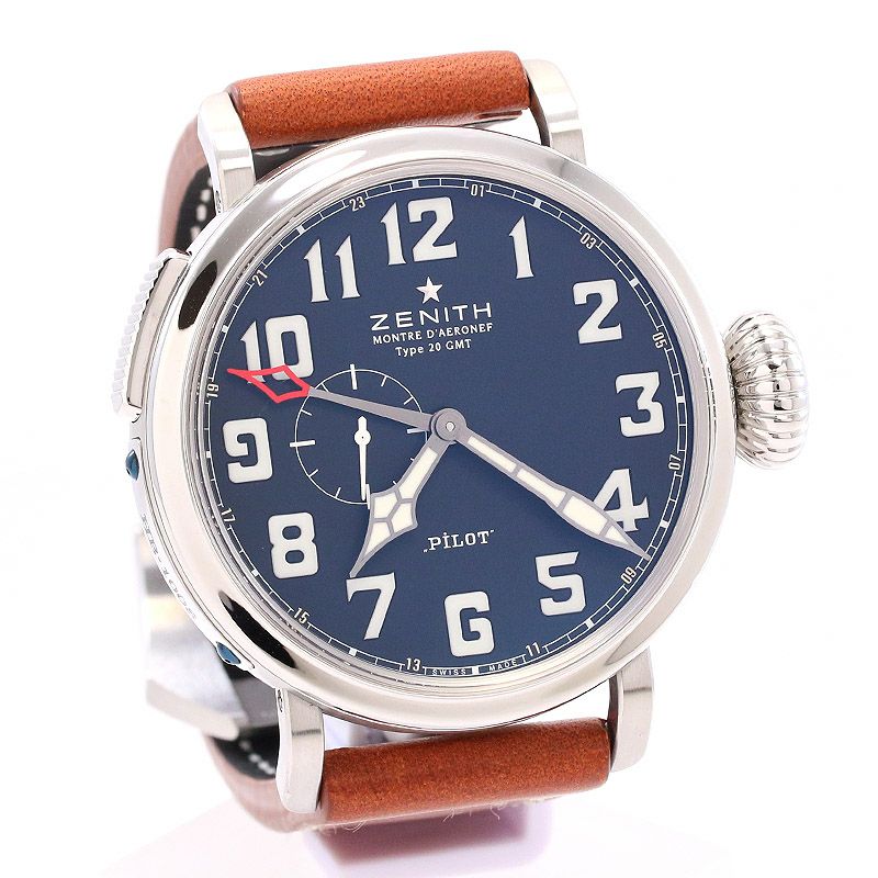 中古】ZENITH PILOT MONTRE D'AERONEF TYPE 20 GMT ゼニス パイロット