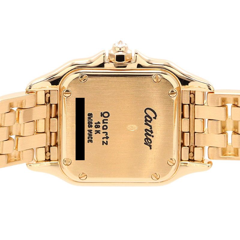 中古】CARTIER PANTHERE SMALL MODEL NATURAL STONE DIAL カルティエ