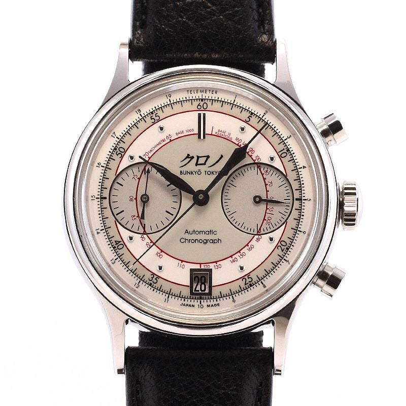 【中古】KURONO TOKYO KURONO BUNKYO TOKYO COMPLICATION SERIES CHRONOGRAPH II クロノトウキョウ クロノ ブンキョウ トウキョウ コンプリケーションシリーズ クロノグラフ II ホワイト CB012