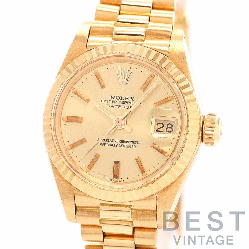 ロレックス オイスター パーペチュアル  6917 レディース 【中古】 ROLEX(ロレックス) オイスターパーペチュアルデイト レディース Ref