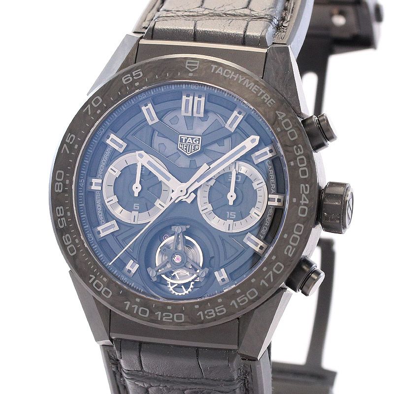 中古】TAG HEUER CARRERA CALIBRE HEUER 02T TOURBILLON PHANTOM タグ
