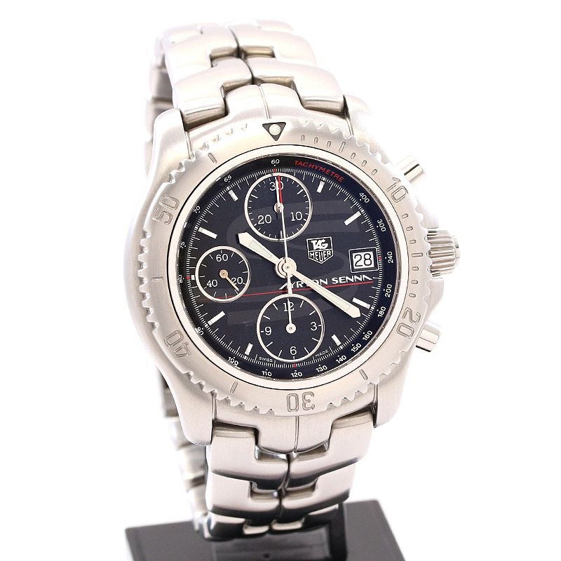 【中古】TAG HEUER LINK CHRONOGRAPH AYRTON SENNA LIMITED タグ・ホイヤー リンク クロノグラフ アイルトン・セナ 世界1991本限定 CT2114.BA0550