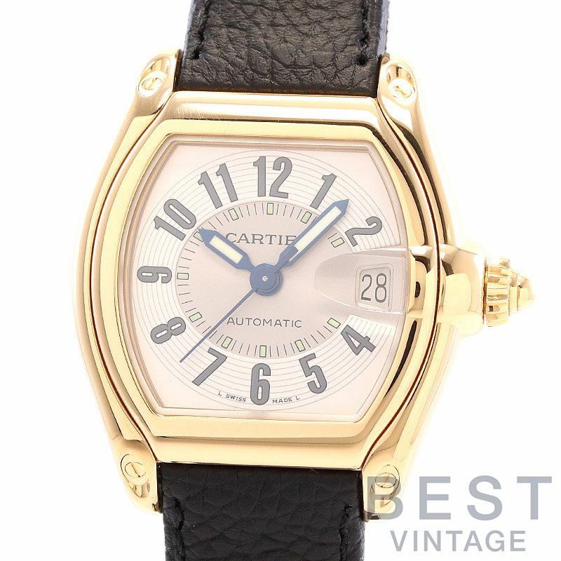 カルティエ CARTIER W62000V3 ロードスターLM デイト 自動巻き メンズ 