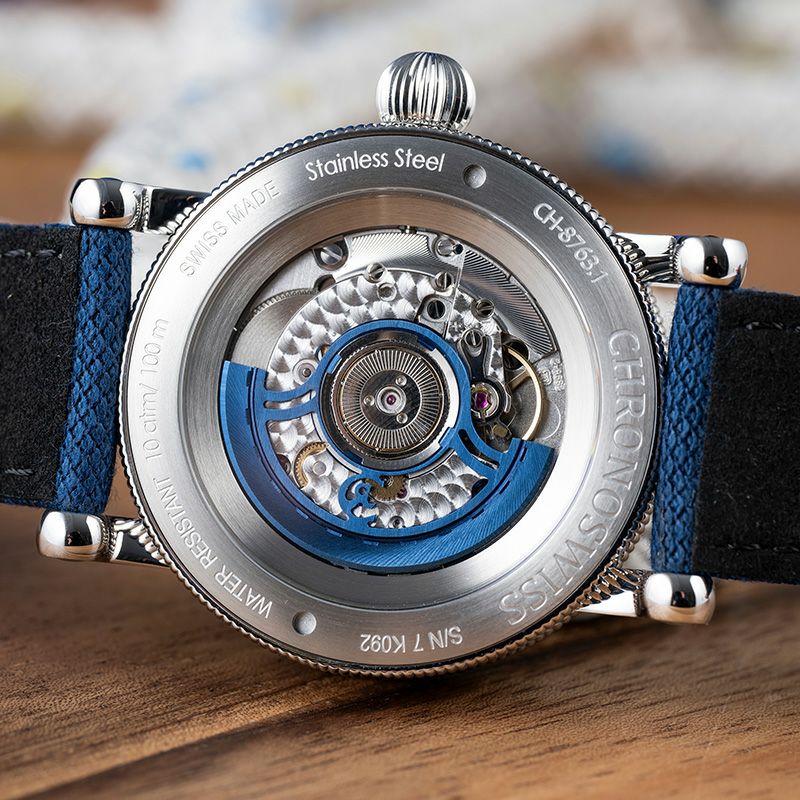 Norsted 掛時計 ダークブルーグレー 30cm CHRONOSWISS FLYING REGULATOR NIGHT AND DAY MIDNIGHT クロノスイス