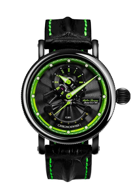 CHRONOSWISS OPEN GEAR RESEC GREEN CIRCLE クロノスイス オープンギア レ・セック グリーンサイクル CH-6925-BKGRE