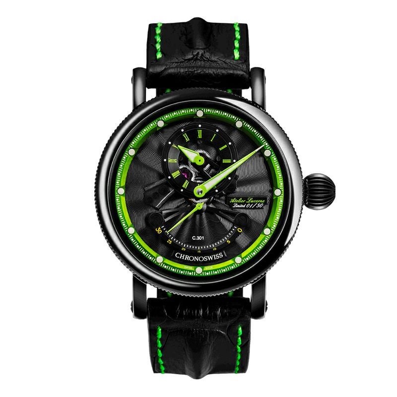 CHRONOSWISS OPEN GEAR RESEC GREEN CIRCLE クロノスイス オープンギア レ・セック グリーンサイクル CH-6925-BKGRE