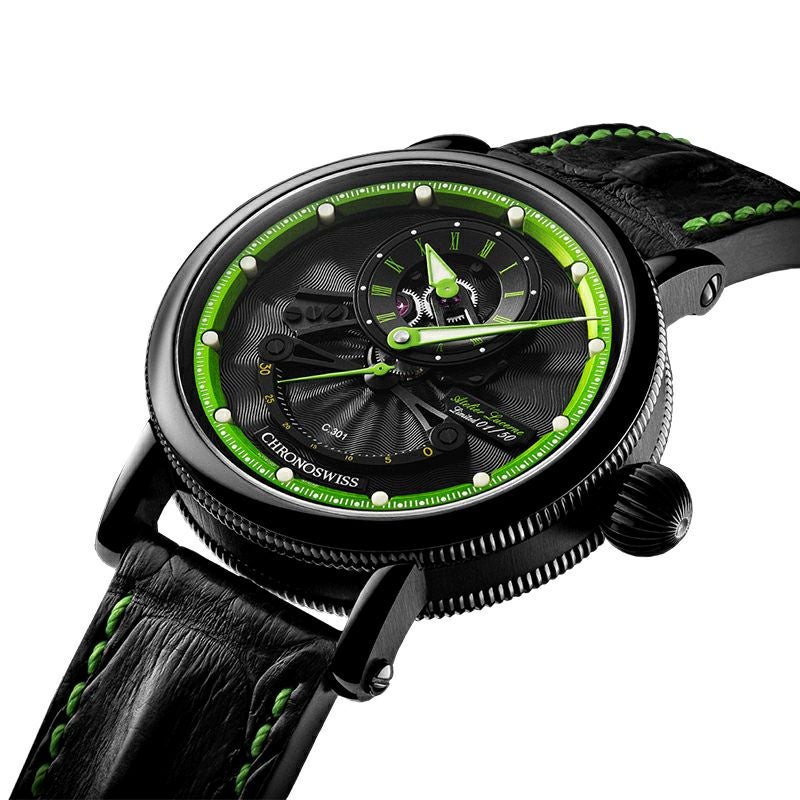 CHRONOSWISS OPEN GEAR RESEC GREEN CIRCLE クロノスイス オープンギア レ・セック グリーンサイクル CH-6925-BKGRE
