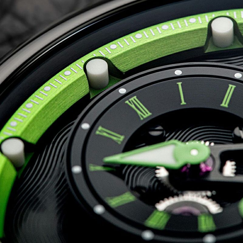 CHRONOSWISS OPEN GEAR RESEC GREEN CIRCLE クロノスイス オープンギア レ・セック グリーンサイクル CH-6925-BKGRE