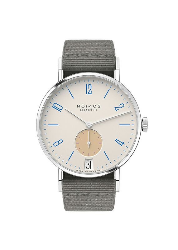 NOMOS GLASHUETTE Tangente 38 Date SCHULHAUSWEISS ノモス グラス