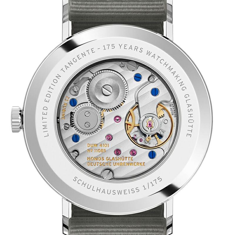 NOMOS GLASHUETTE Tangente 38 Date SCHULHAUSWEISS ノモス グラスヒュッテ タンジェント 38 デイト SCHULHAUSWEISS NM179.S11
