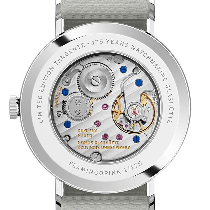 NOMOS GLASHUETTE Tangente 38 Date FLAMINGOPINK ノモス グラスヒュッテ タンジェント 38 デイト FLAMINGOPINK NM179.S12