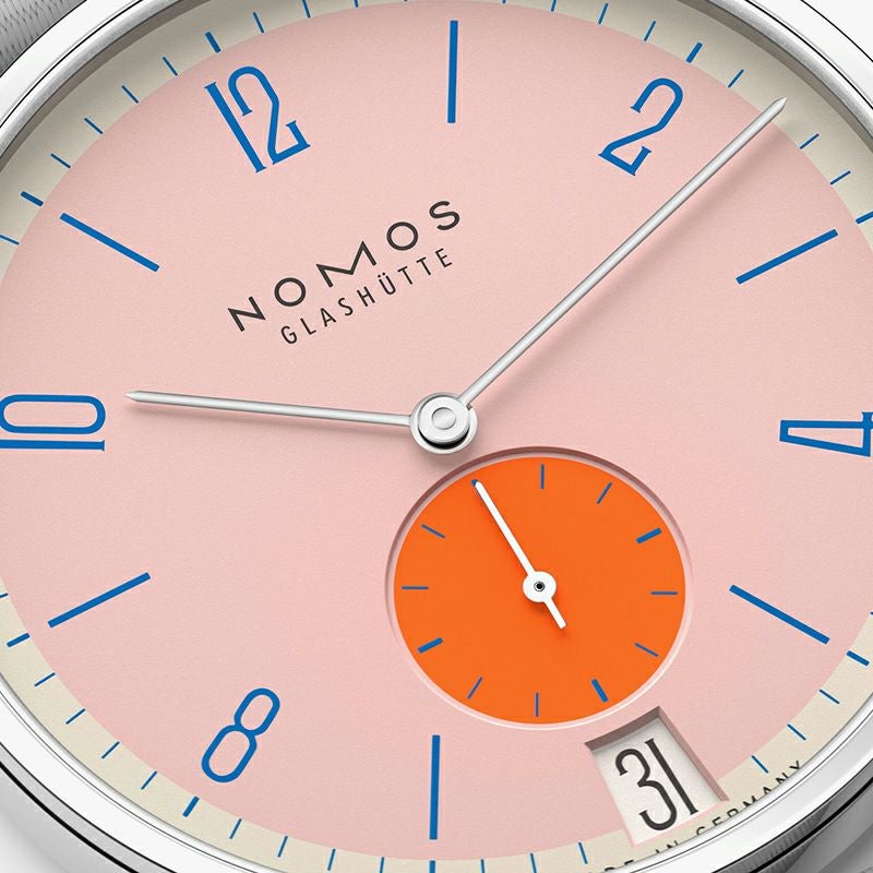 NOMOS GLASHUETTE Tangente 38 Date FLAMINGOPINK ノモス グラスヒュッテ タンジェント 38 デイト FLAMINGOPINK NM179.S12