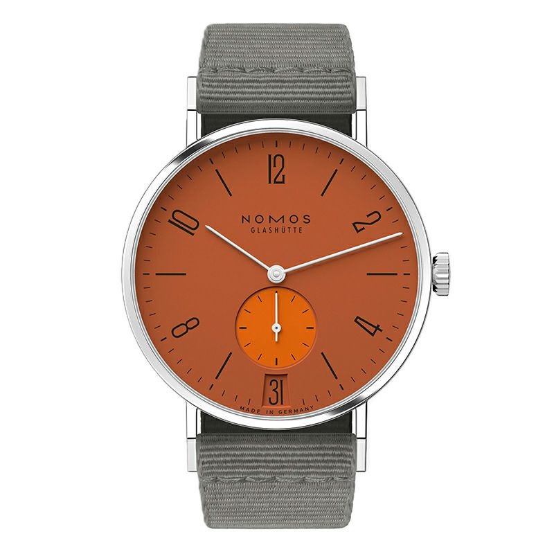 NOMOS GLASHUETTE Tangente 38 Date POPORANGE ノモス グラスヒュッテ タンジェント 38 デイト POPORANGE NM179.S13