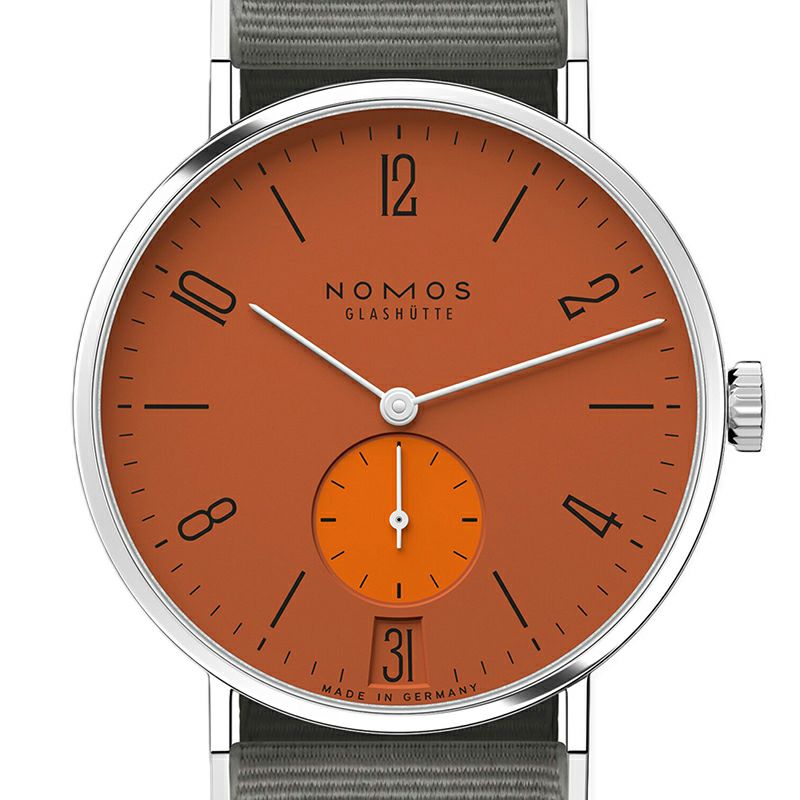 NOMOS GLASHUETTE Tangente 38 Date POPORANGE ノモス グラスヒュッテ タンジェント 38 デイト POPORANGE NM179.S13