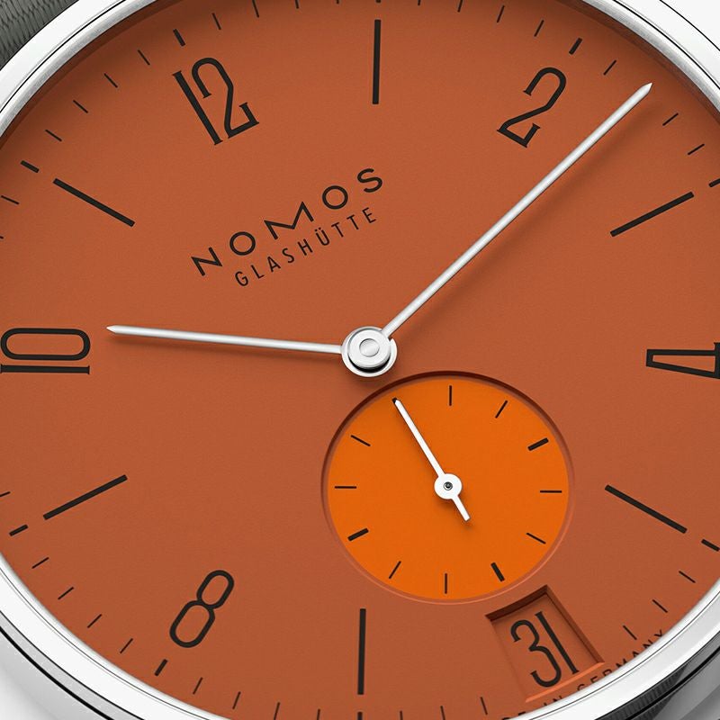 NOMOS GLASHUETTE Tangente 38 Date POPORANGE ノモス グラスヒュッテ タンジェント 38 デイト POPORANGE NM179.S13