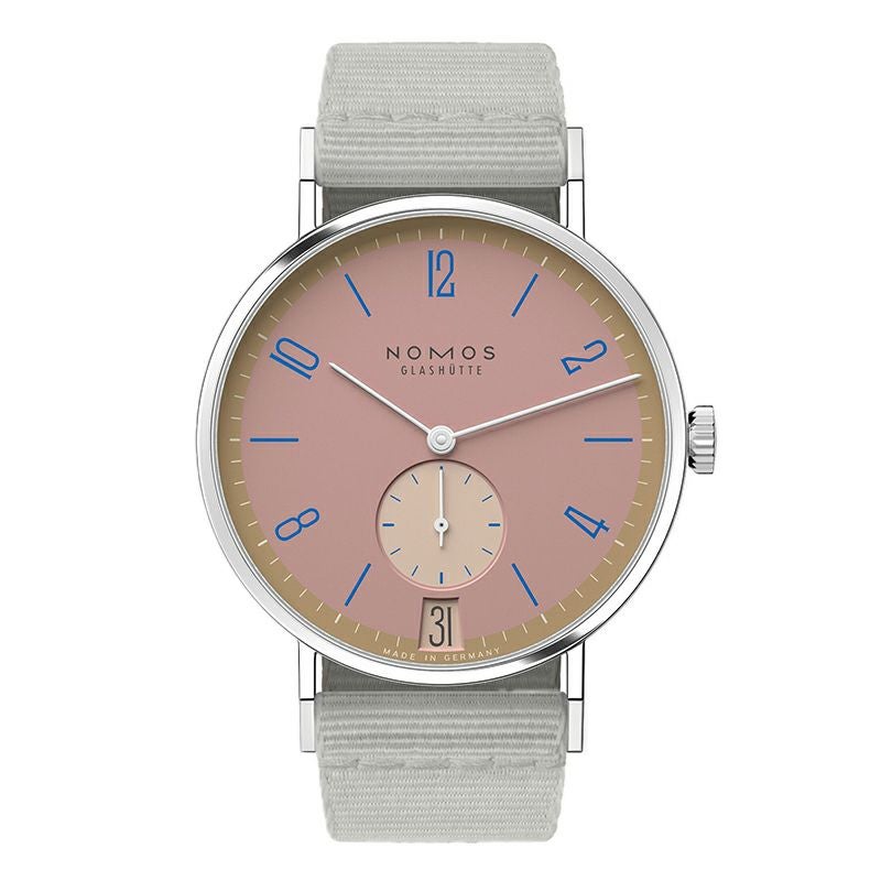 NOMOS GLASHUETTE Tangente 38 Date POMPADOUR ノモス グラスヒュッテ タンジェント 38 デイト POMPADOUR NM179.S15
