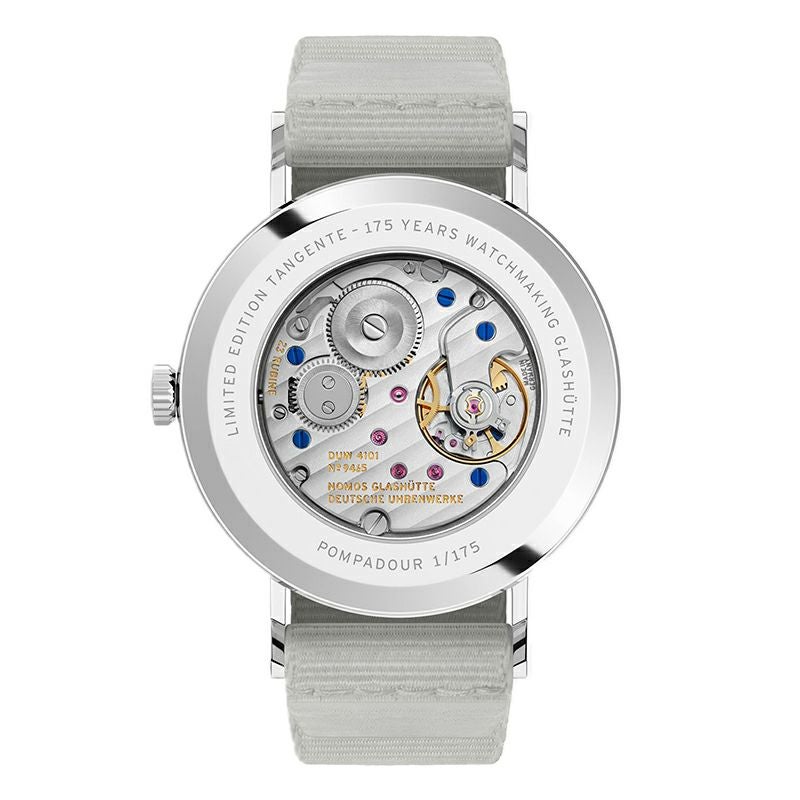 NOMOS GLASHUETTE Tangente 38 Date POMPADOUR ノモス グラスヒュッテ タンジェント 38 デイト POMPADOUR NM179.S15