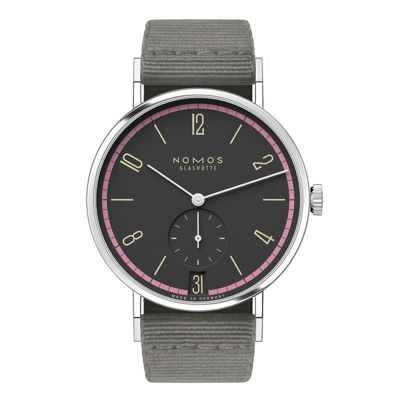 NOMOS GLASHUETTE Tangente 38 Date TIEFSEEGRAU ノモス グラスヒュッテ タンジェント 38 デイト TIEFSEEGRAU NM179.S19