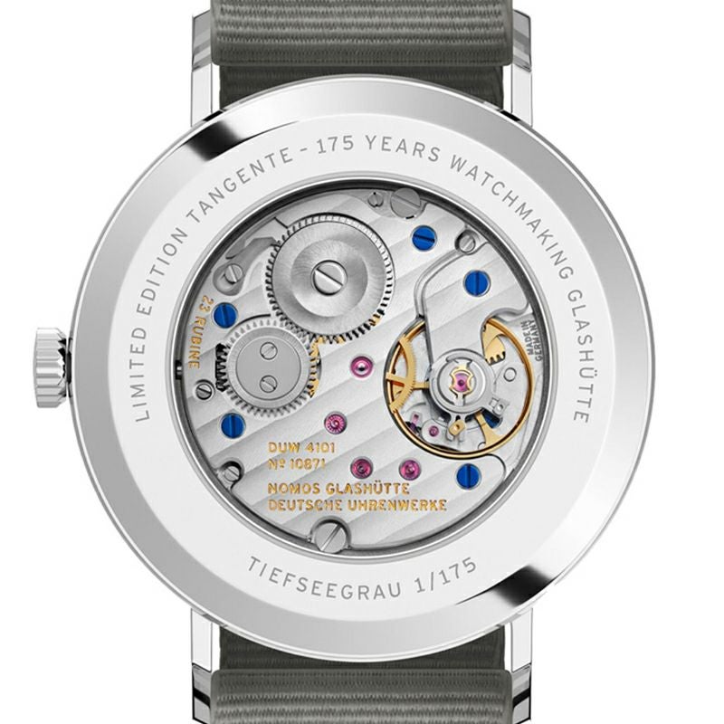 NOMOS GLASHUETTE Tangente 38 Date TIEFSEEGRAU ノモス グラスヒュッテ タンジェント 38 デイト TIEFSEEGRAU NM179.S19